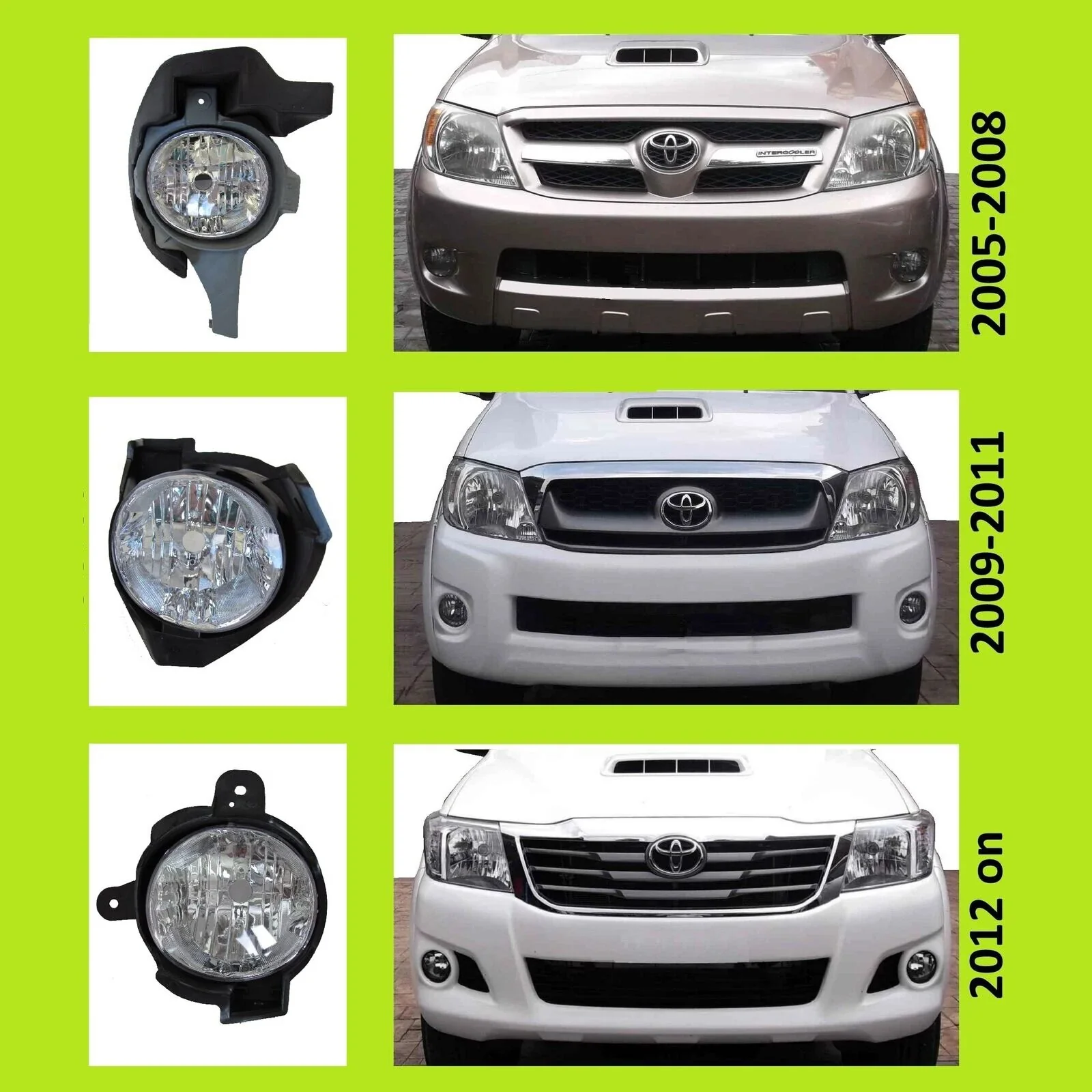 Fog Light Lamp for Toyota Hilux Vigo 2005 2006 2007 2008 - Image 5