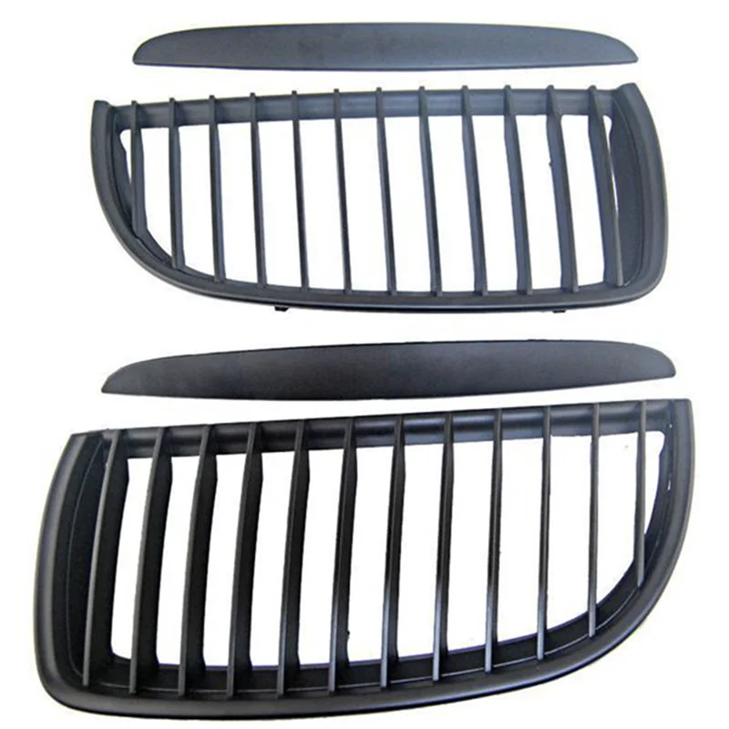 Superior-Car Matte Black Front Hood Kidney Grill Mesh Sport Racing Grills For BMW 3 Series E90 E91 2005-2008 - Image 4